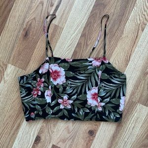 AEO | Tropical Floral Print Crop Tank